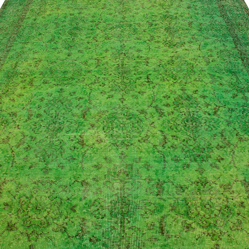 Over-dyed Vintage Hand-Knotted Turkish Rug - 6' 1" x 9' 9" (73" x 117") - K0088960