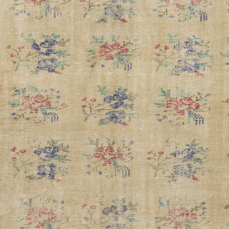 Alfombra Vintage Turca Anudada a Mano - 211 cm x 274 cm - K0088961