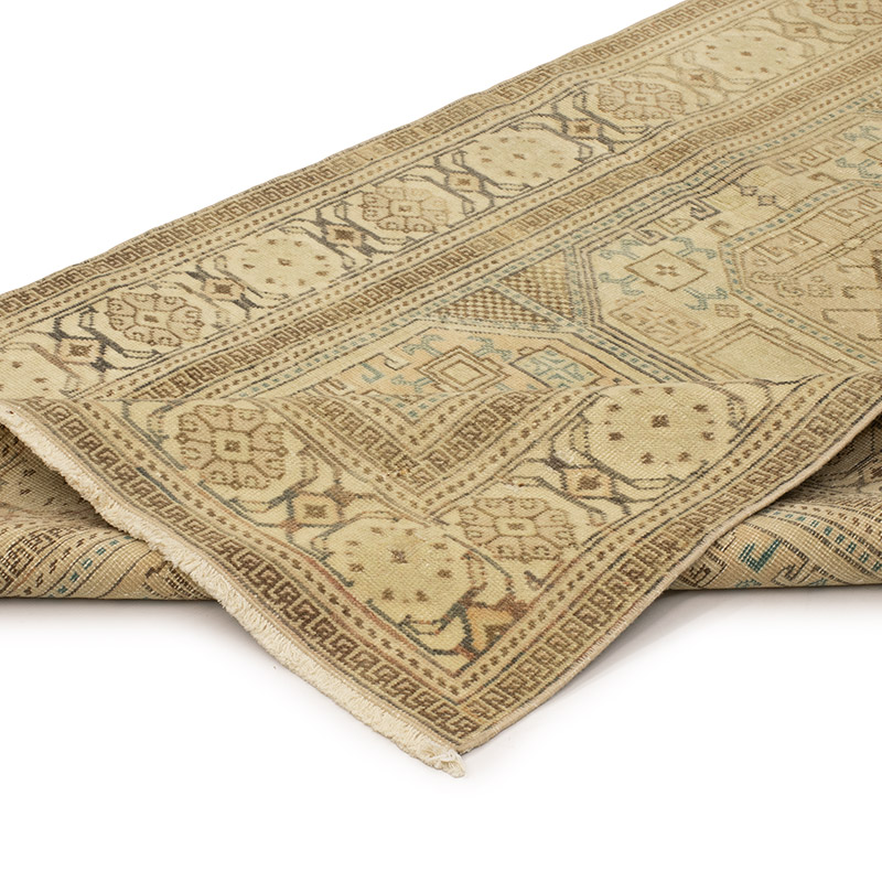 Alfombra Vintage Turca Anudada a Mano - 92 cm x 186 cm - K0088966
