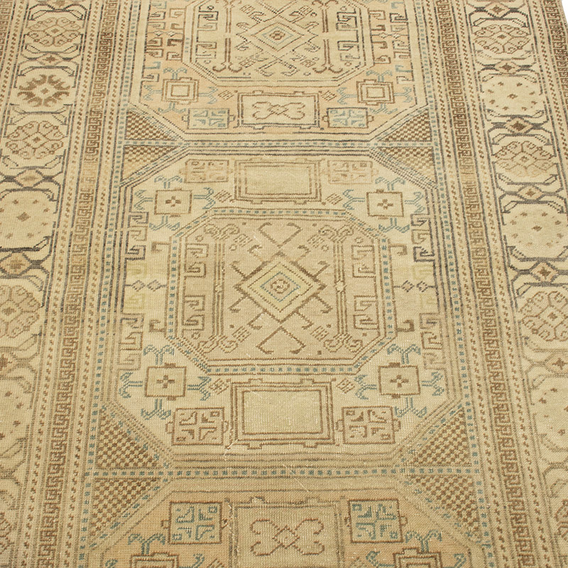 Alfombra Vintage Turca Anudada a Mano - 92 cm x 186 cm - K0088966