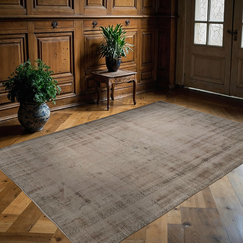 Alfombra Turca Vintage Sobre-teñida - 170 cm x 243 cm - K0088971