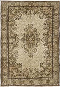Vintage Turkish Hand-Knotted Rug - 7' 2" x 10' 3" (86" x 123")