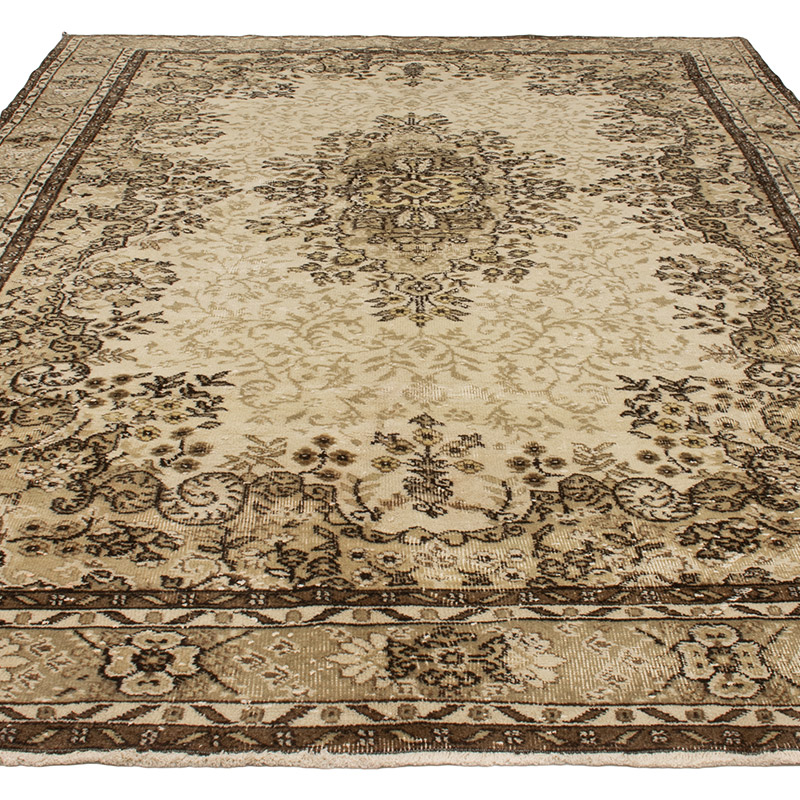 Vintage Turkish Hand-Knotted Rug - 7' 2" x 10' 3" (86" x 123") - K0088973