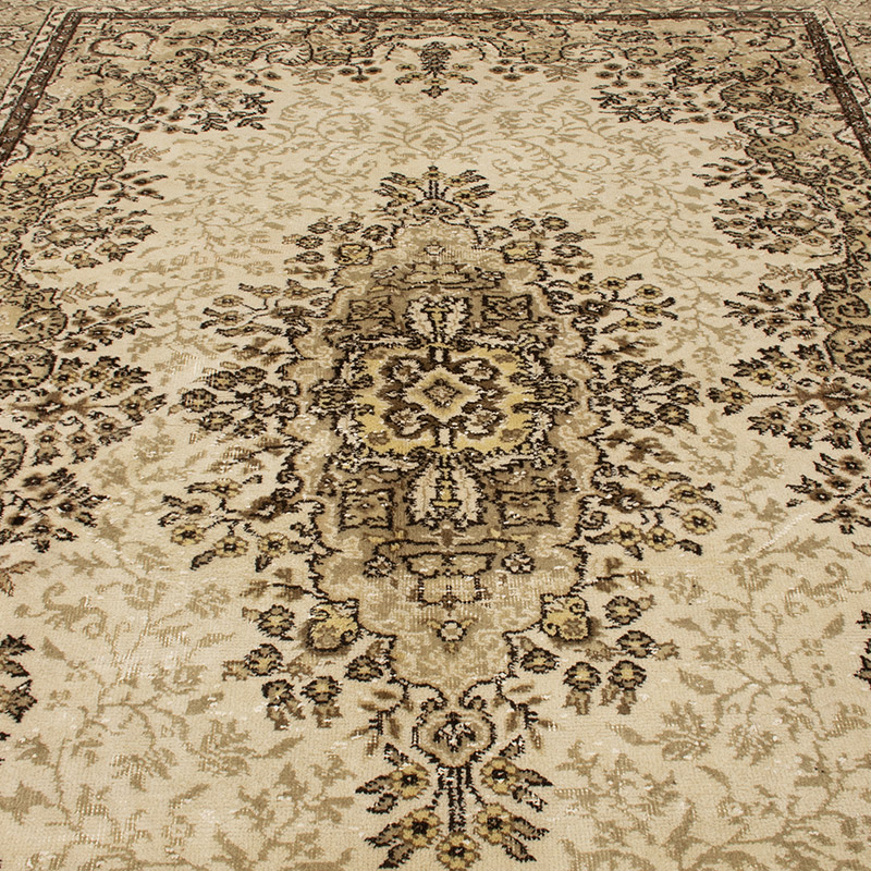Vintage Turkish Hand-Knotted Rug - 7' 2" x 10' 3" (86" x 123") - K0088973