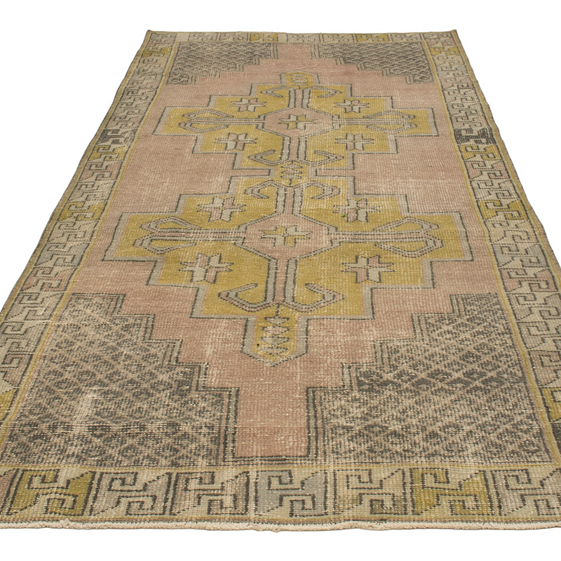 Vintage Turkish Hand-Knotted Rug - 4'  x 8' 9" (48" x 105") - K0088974