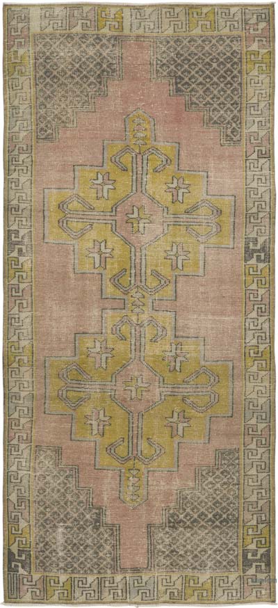 El Dokuma Vintage Halı - 121 cm x 266 cm