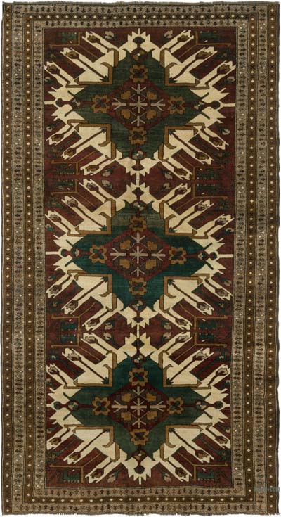 El Dokuma Vintage Halı - 174 cm x 320 cm