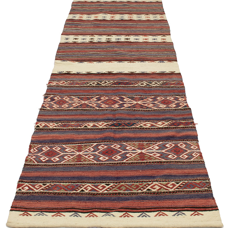 Vintage Balikesir Kilim Runner - 2' 2" x 7' 3" (26" x 87") - K0088985