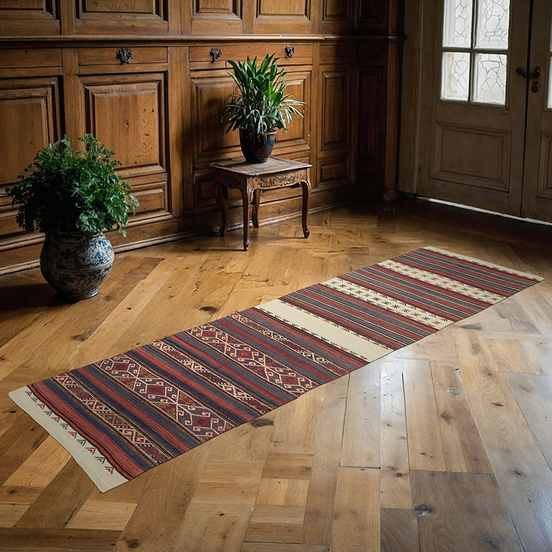 Vintage Balikesir Kilim Runner - 2' 2" x 7' 3" (26" x 87") - K0088985