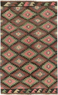 Vintage Mihalic Kilim Rug - 6' 1" x 9' 7" (73" x 115")