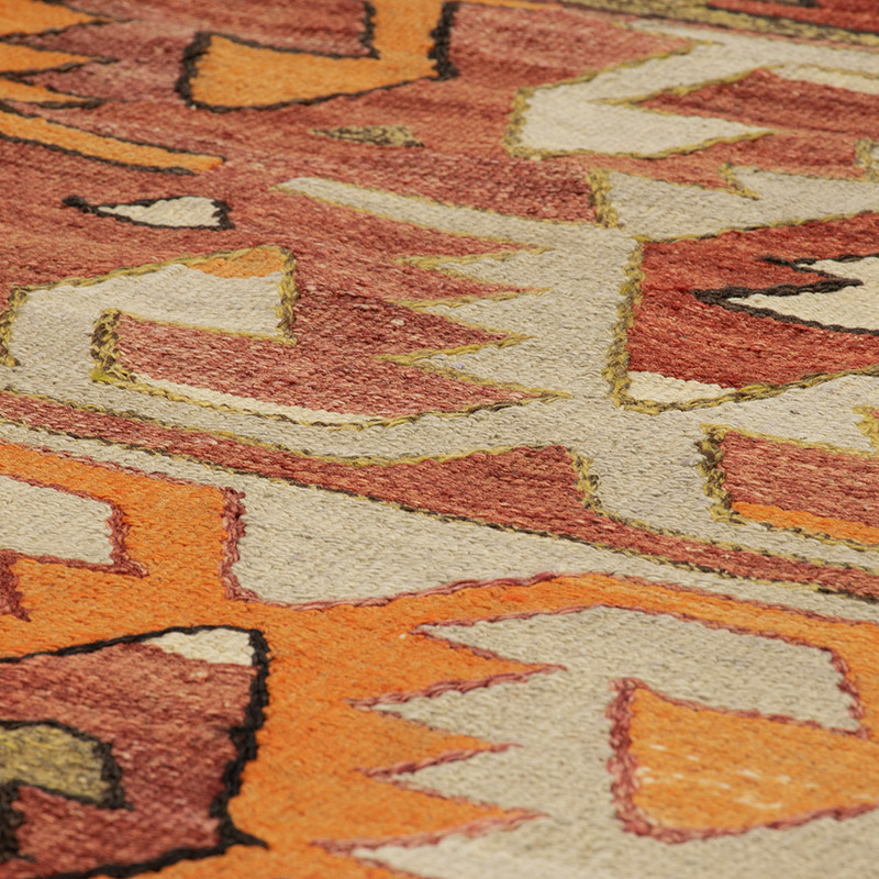 Vintage Konya Kilim Rug - 5' 3" x 11' 2" (63" x 134") - K0088992