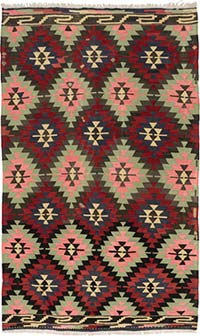 Vintage Mihalic Kilim Rug - 6' 3" x 10' 7" (75" x 127")