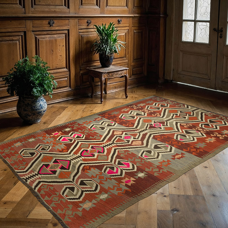 Alfombra Vintage Mut Kilim - 145 cm x 223 cm - K0088995