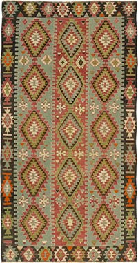 Vintage Esme Kilim Rug - 5' 3" x 10'  (63" x 120")