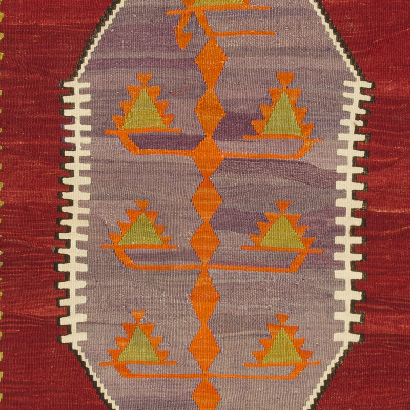 Vintage Afyon Kilim Rug - 3' 1" x 4' 9" (37" x 57") - K0089020