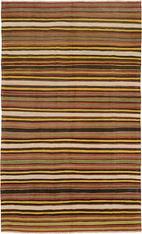 Vintage Konya Kilim Rug - 6' 2" x 10' 3" (74" x 123")