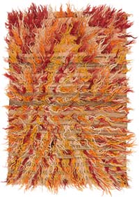 Vintage Anatolian Tulu Rug - 3' 2" x 4' 5" (38" x 53")