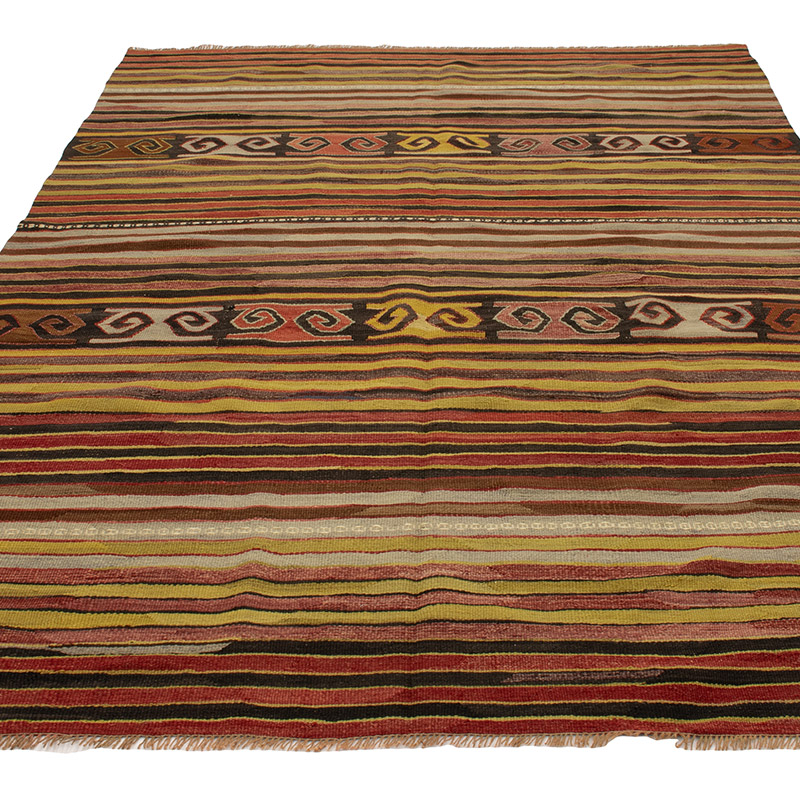 Alfombra Konya Kilim Vintage - 151 cm x 228 cm - K0089029
