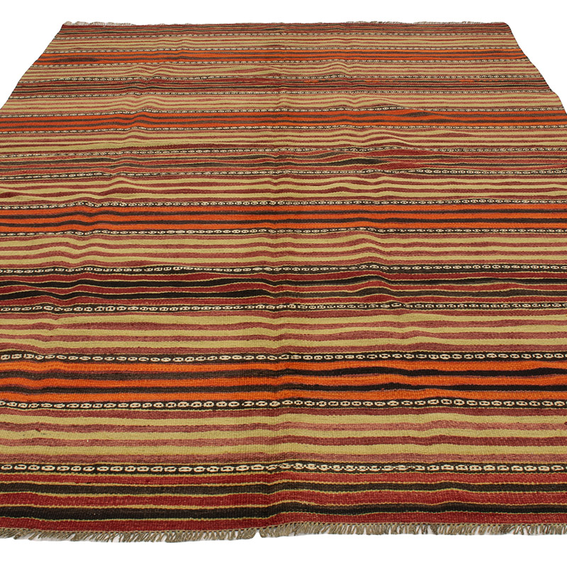 Vintage Konya Kilim Rug - 5' 9" x 9' 10" (69" x 118") - K0089031
