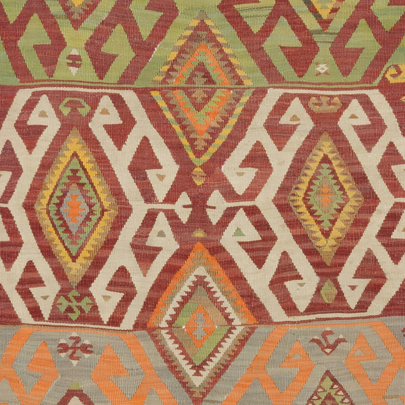 Vintage Adana Kilim Rug - 3' 5" x 4' 3" (41" x 51") - K0089035