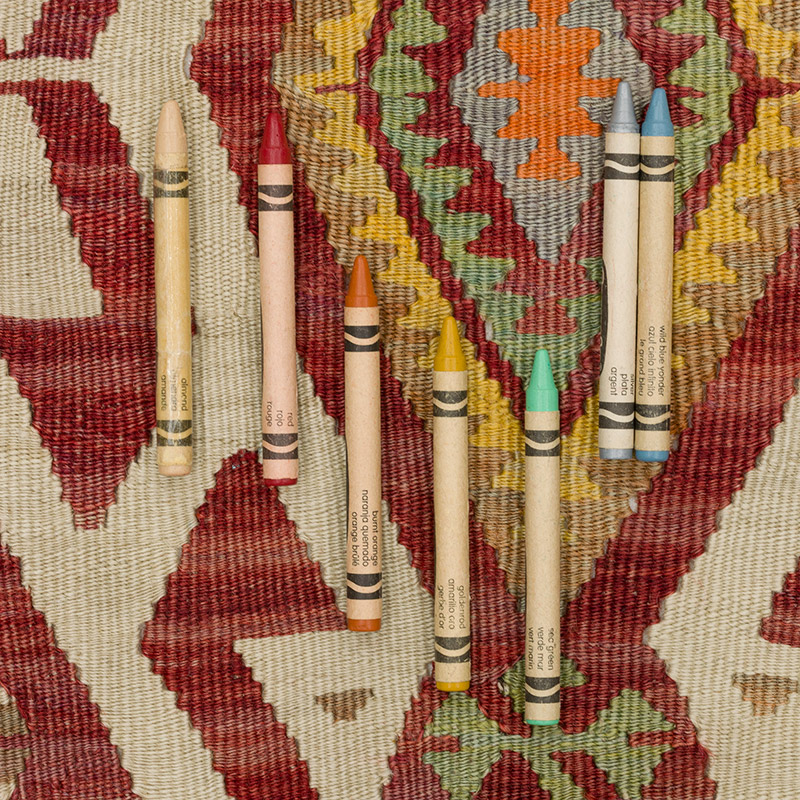 Vintage Adana Kilim Rug - 3' 5" x 4' 3" (41" x 51") - K0089035