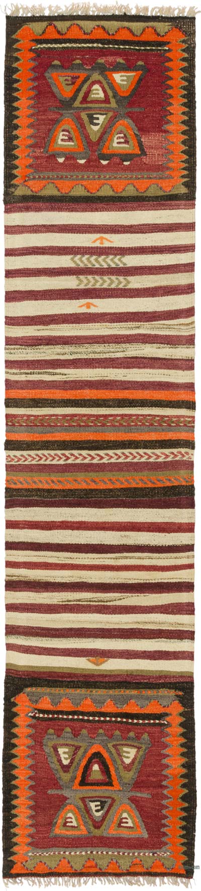 Vintage Konya Kilim Runner - 1' 11" x 8' 8" (23" x 104")