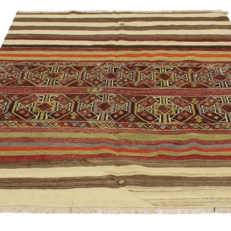 Vintage Malatya Kilimi - 118 cm x 151 cm - K0089040