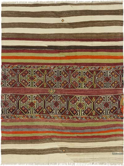 Vintage Malatya Kilimi - 118 cm x 151 cm