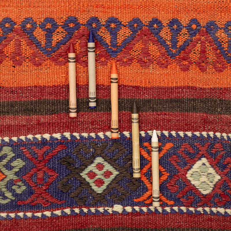 Vintage Balikesir Kilim Runner - 1' 10" x 14' 4" (22" x 172") - K0089046