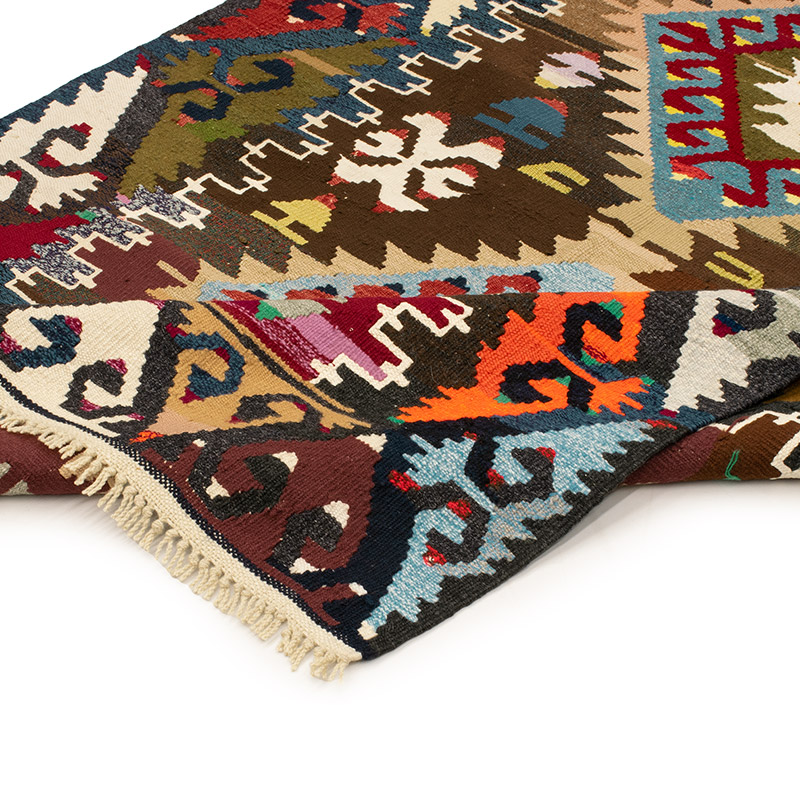 Vintage Sivas Kilim Runner - 3' 5" x 8' 3" (41" x 99") - K0089047