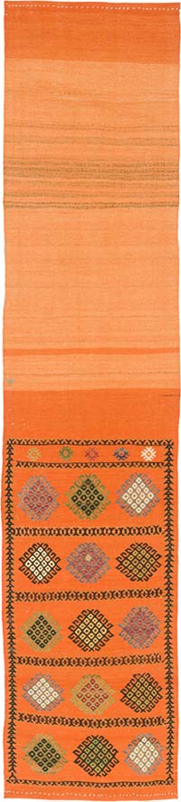 Vintage Anatolian Kilim Runner - 2' 2" x 9' 8" (26" x 116")