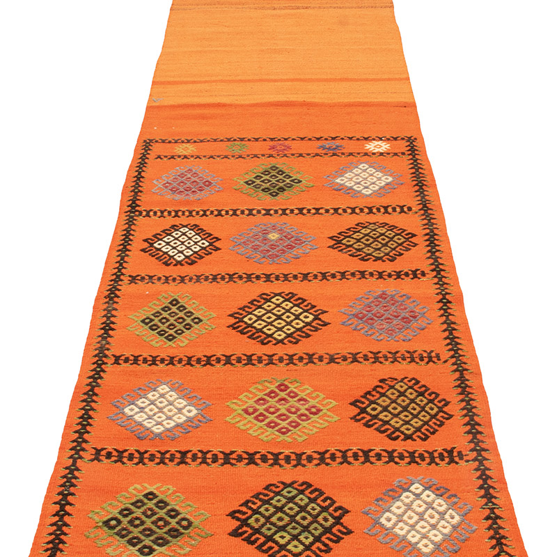 Vintage Anadolu Kilim Yolluk - 66 cm x 294 cm - K0089049