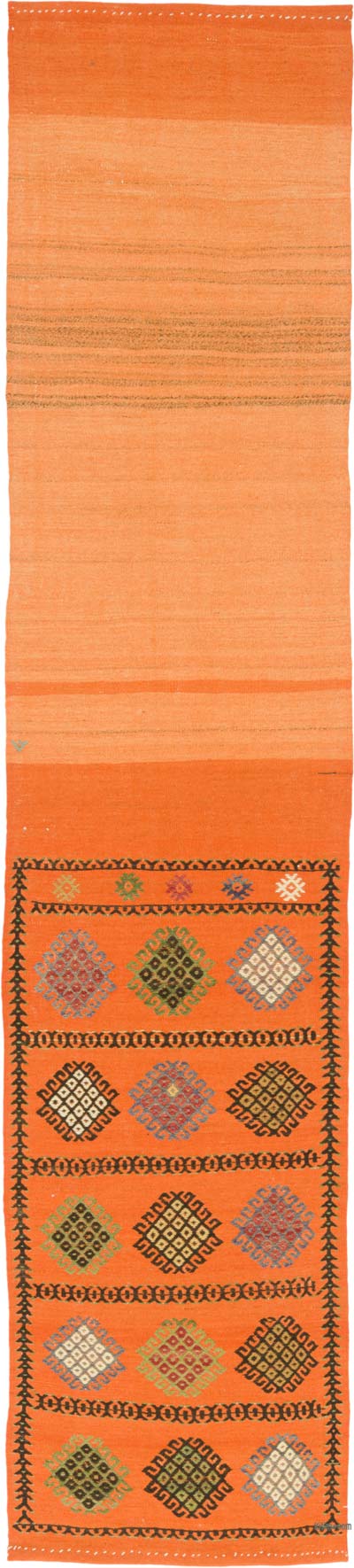 Vintage Anatolian Kilim Runner - 2' 2" x 9' 8" (26" x 116")