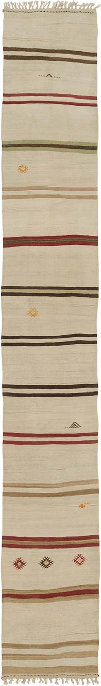 Vintage Anatolian Kilim Runner - 2' 2" x 14'  (26" x 168")