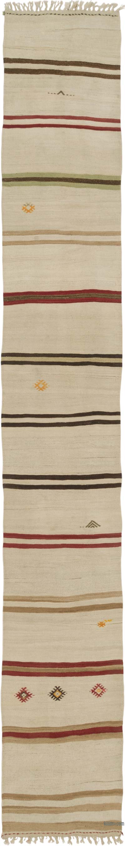 Vintage Anatolian Kilim Runner - 2' 2" x 14'  (26" x 168")