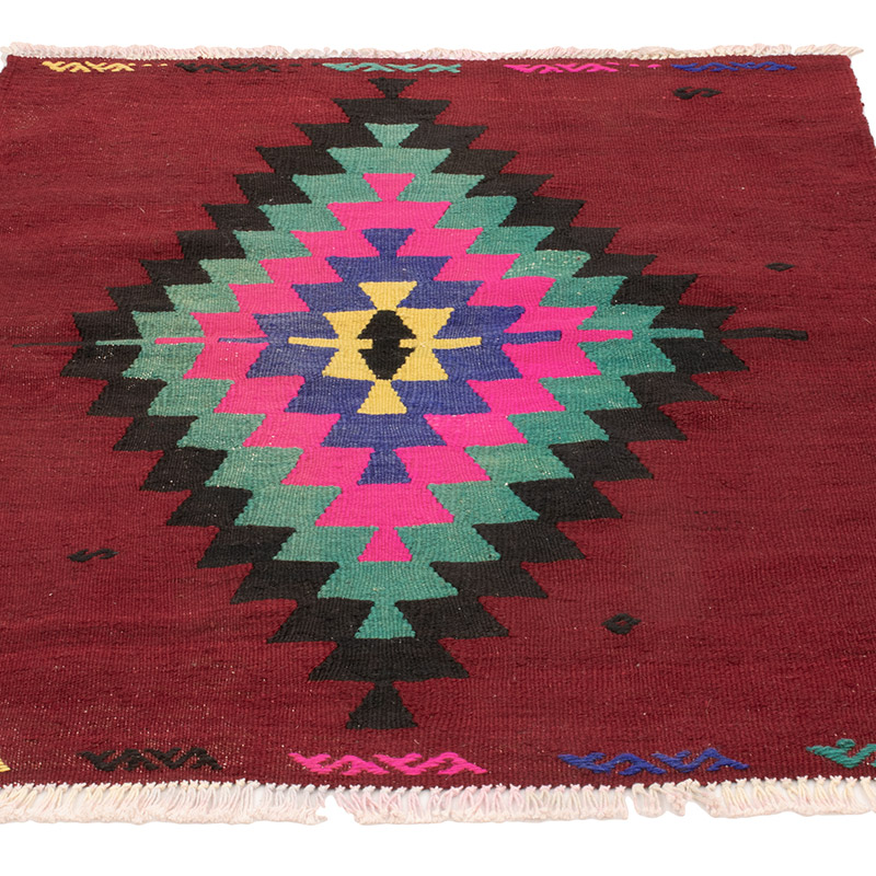 Vintage Mihalic Kilim Rug - 2' 9" x 3' 1" (33" x 37") - K0089055