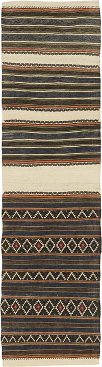 Vintage Balikesir Kilim Runner - 2' 2" x 7' 11" (26" x 95")