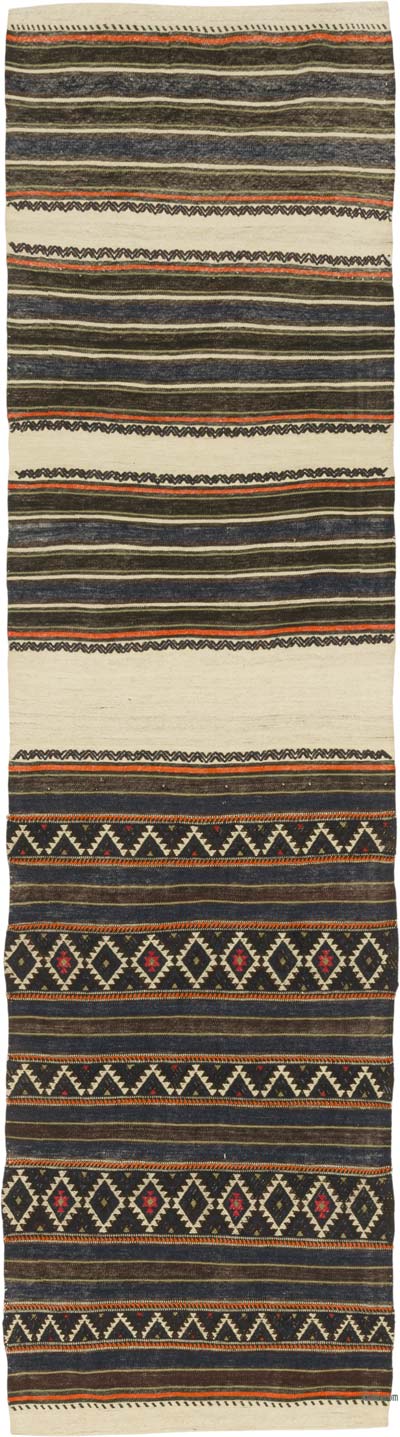 Vintage Balikesir Kilim Runner - 2' 2" x 7' 11" (26" x 95")
