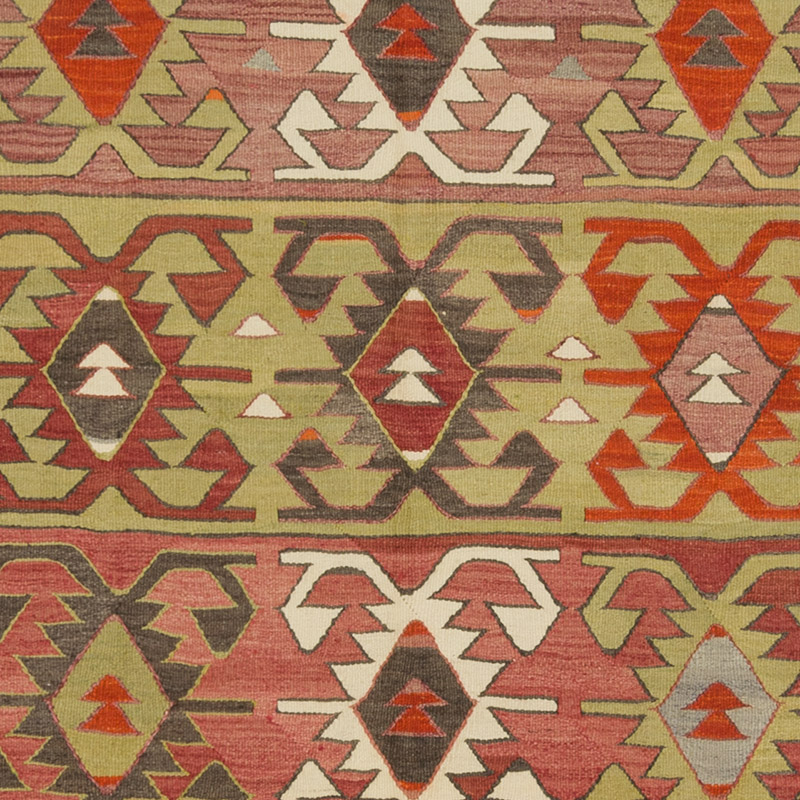 Vintage Konya Kilim Rug - 5' 6" x 11' 5" (66" x 137") - K0089058