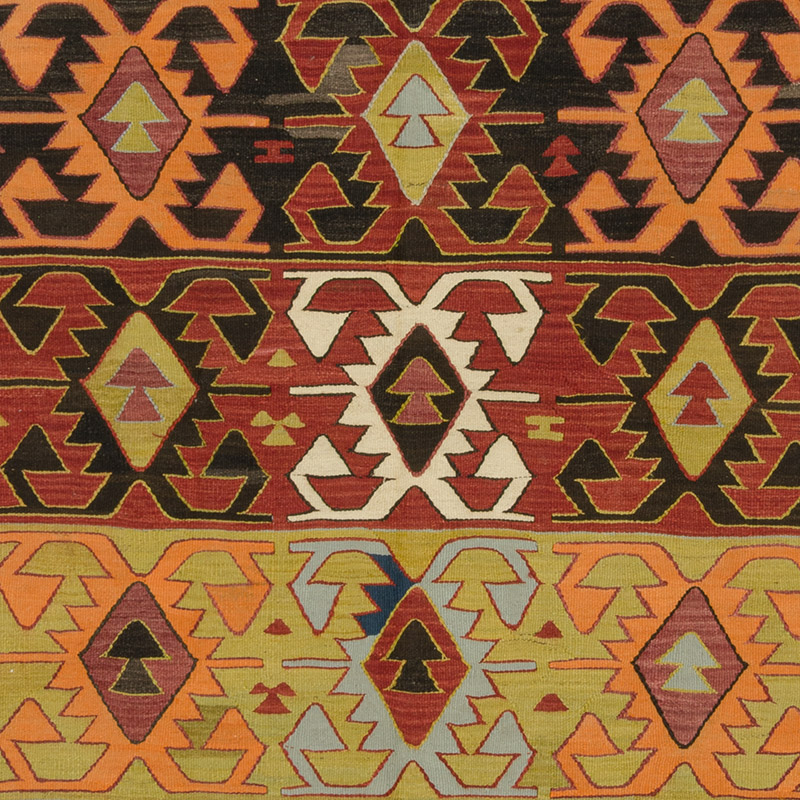 Vintage Konya Kilim Rug - 5' 6" x 10' 4" (66" x 124") - K0089059