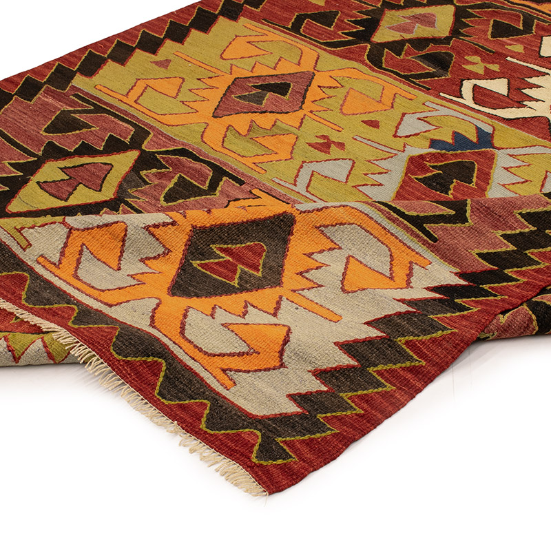 Vintage Konya Kilim Rug - 5' 6" x 10' 4" (66" x 124") - K0089059