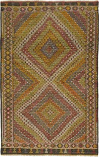 Vintage Anatolian Jijim Rug - 6' 9" x 10' 8" (81" x 128")