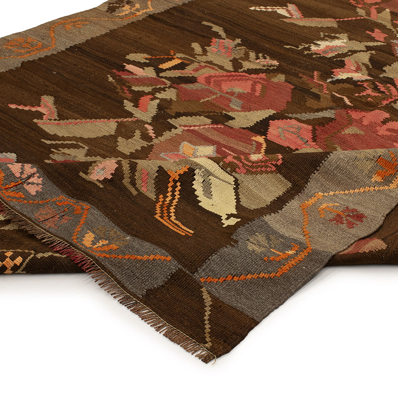 Vintage Bardiz Kilim Rug - 5' 10" x 11' 7" (70" x 139") - K0089064