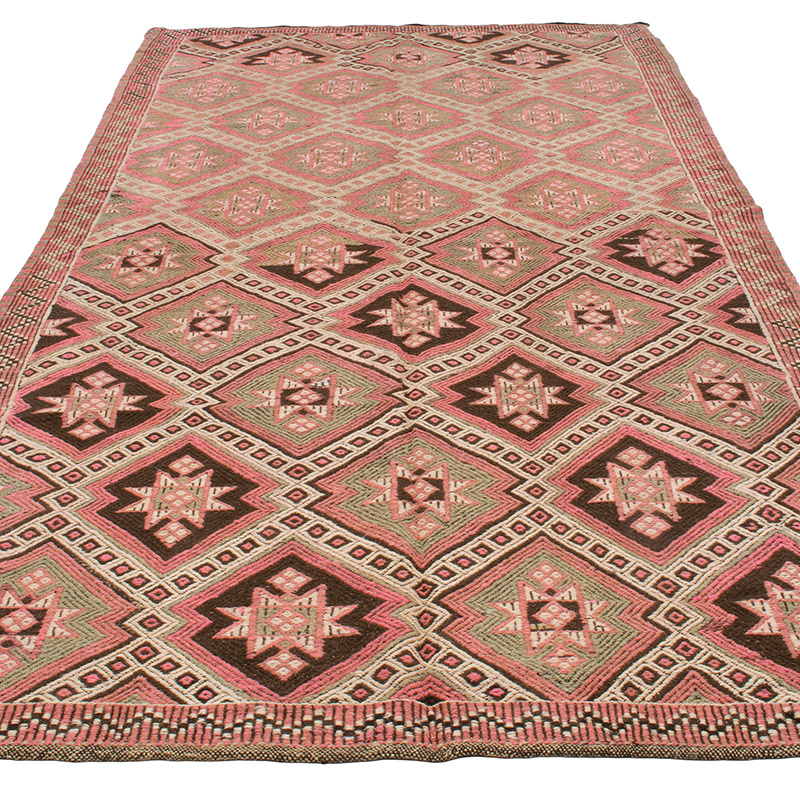 Vintage Anatolian Jijim Rug - 4' 8" x 9' 5" (56" x 113") - K0089067