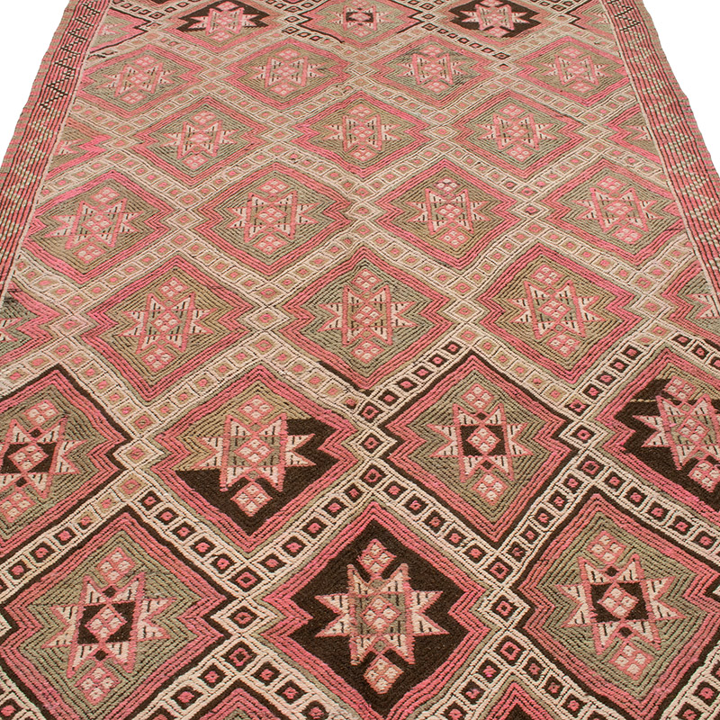 Vintage Anatolian Jijim Rug - 4' 8" x 9' 5" (56" x 113") - K0089067