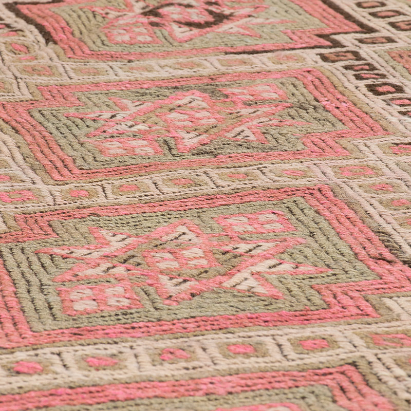 Vintage Anatolian Jijim Rug - 4' 8" x 9' 5" (56" x 113") - K0089067