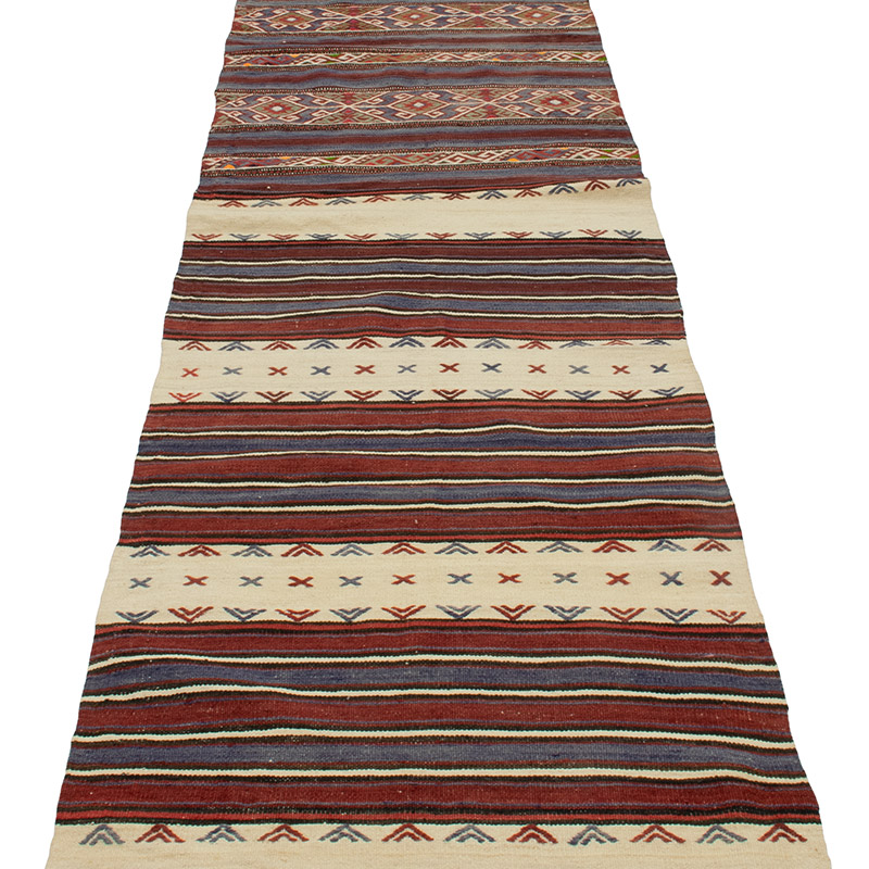 Vintage Balikesir Kilim Runner - 2' 2" x 7' 9" (26" x 93") - K0089068