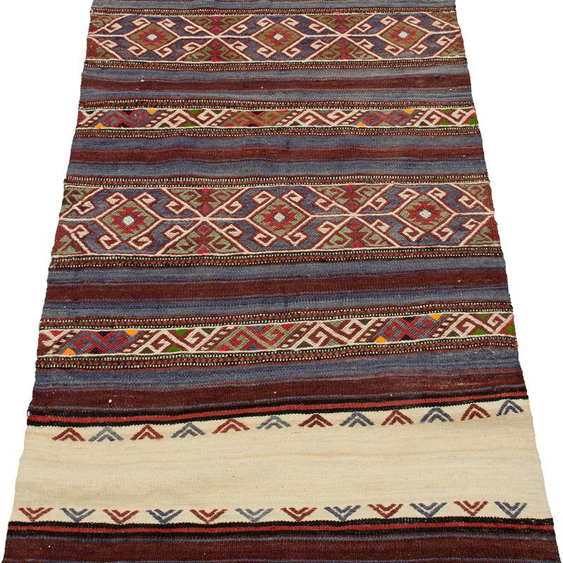 Vintage Balikesir Kilim Runner - 2' 2" x 7' 9" (26" x 93") - K0089068