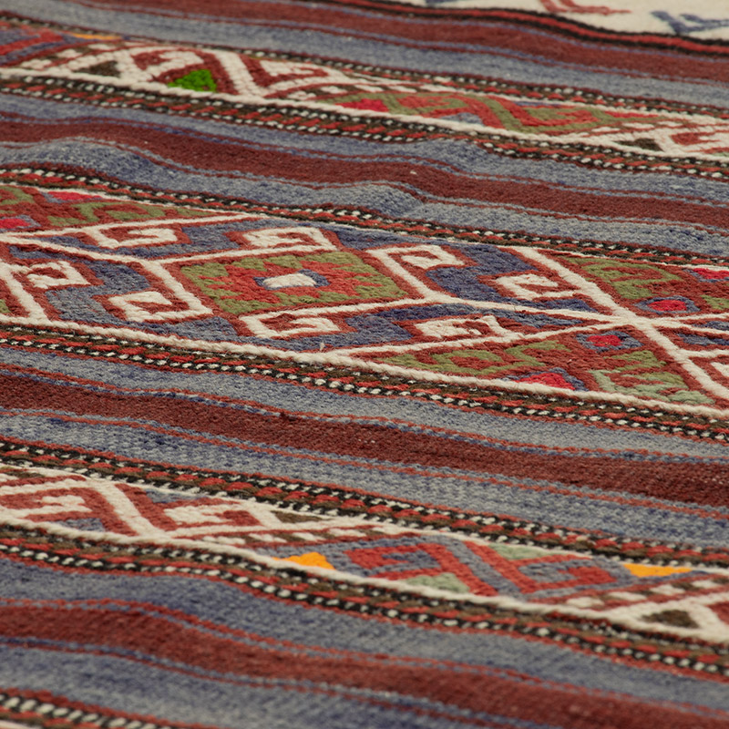 Vintage Balikesir Kilim Runner - 2' 2" x 7' 9" (26" x 93") - K0089068