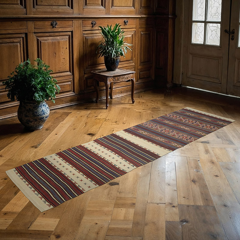 Vintage Balikesir Kilim Runner - 2' 2" x 7' 9" (26" x 93") - K0089068